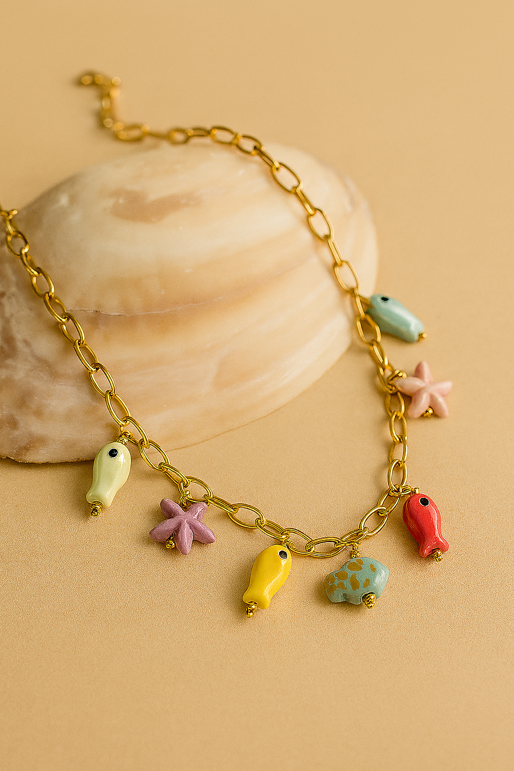 Playful Sea Charms Necklace