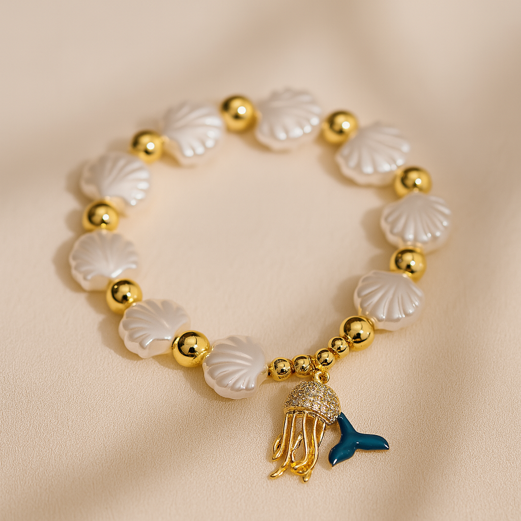 Sea Shell & Ocean Charms Bracelet