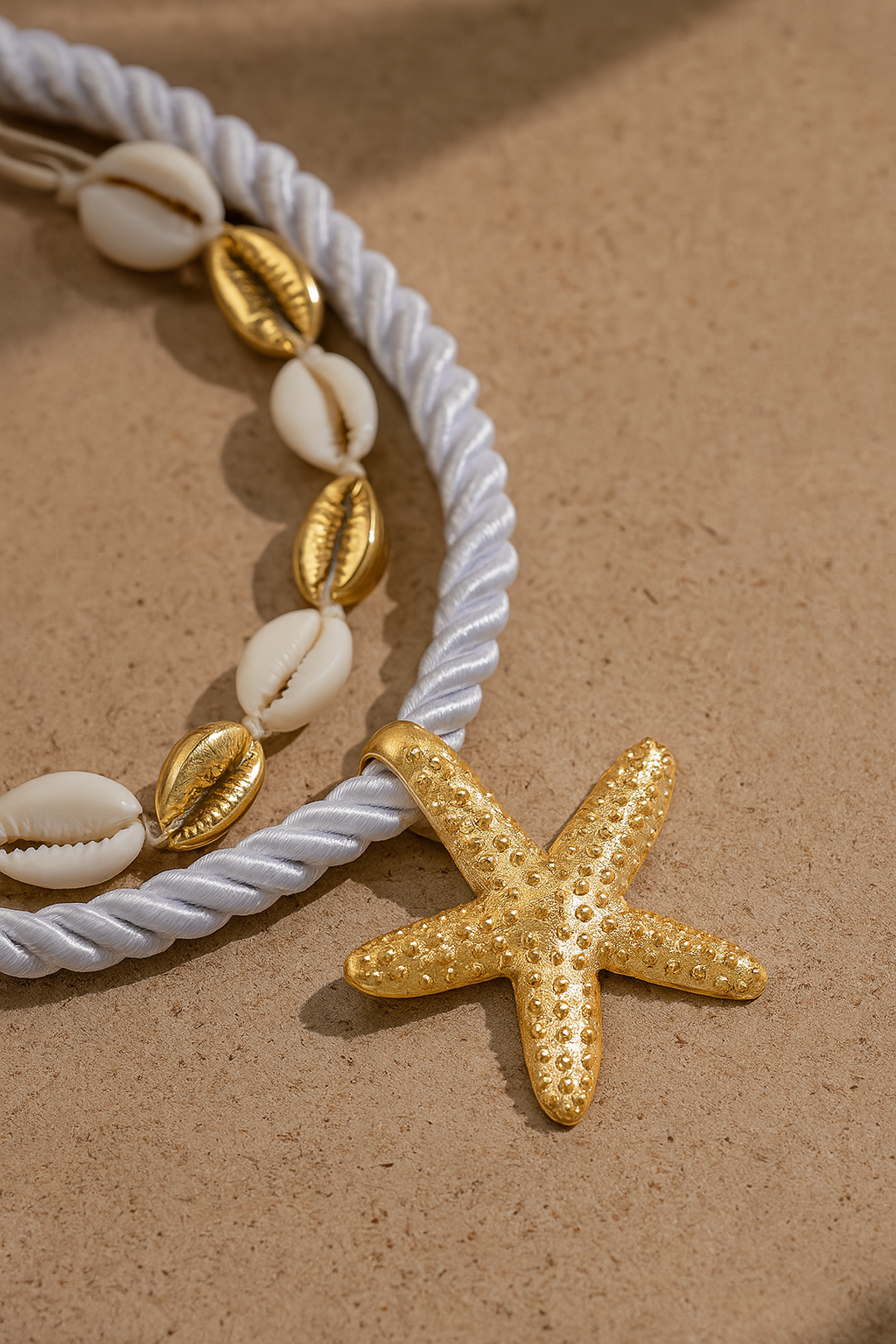 Beach Shell & Starfish Pendant Necklace – Ocean Style