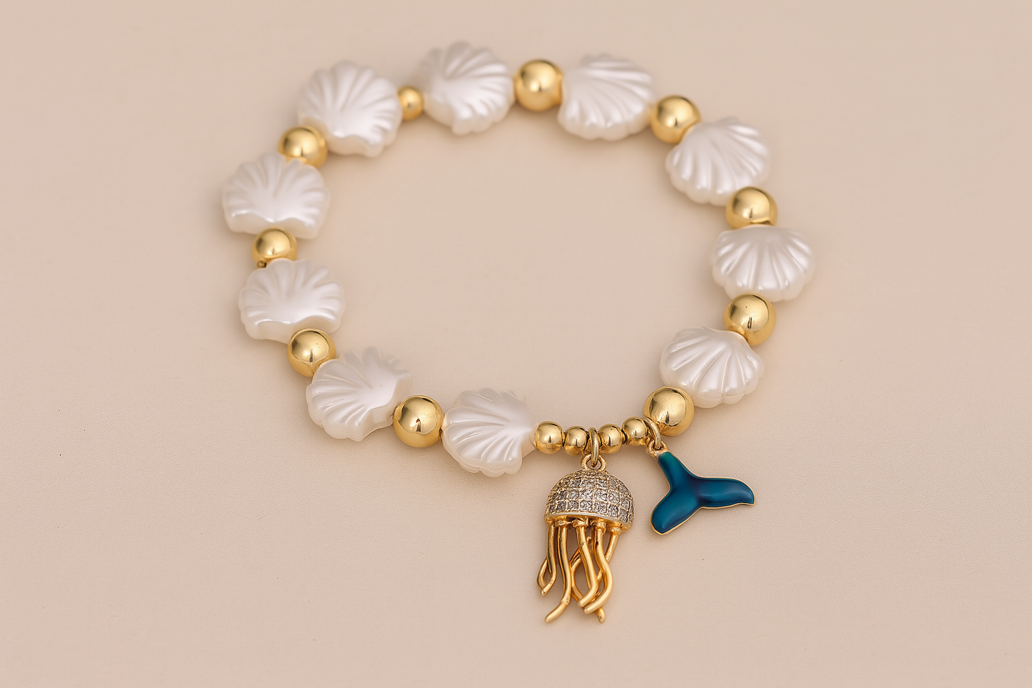 Sea Shell & Ocean Charms Bracelet