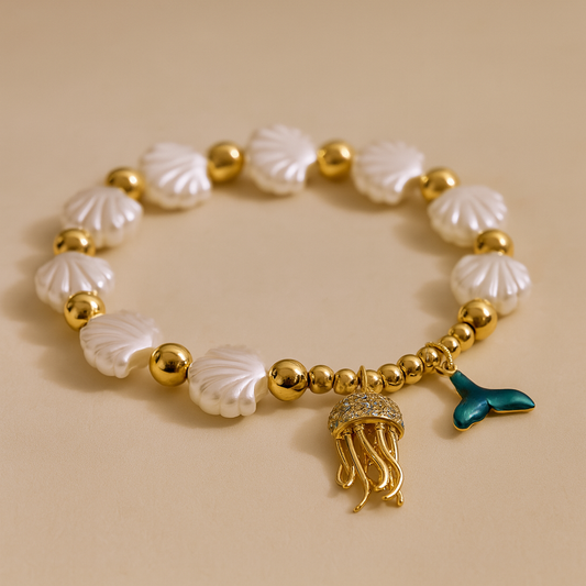 Sea Shell & Ocean Charms Bracelet