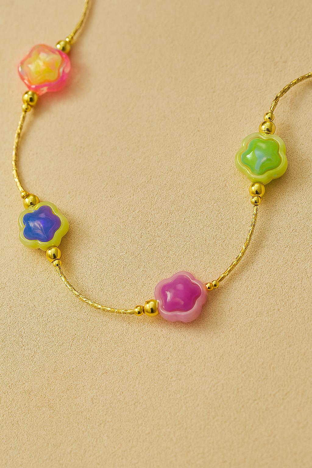 Color Pop Flower Necklace
