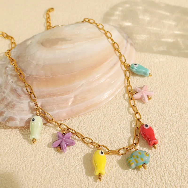 Playful Sea Charms Necklace